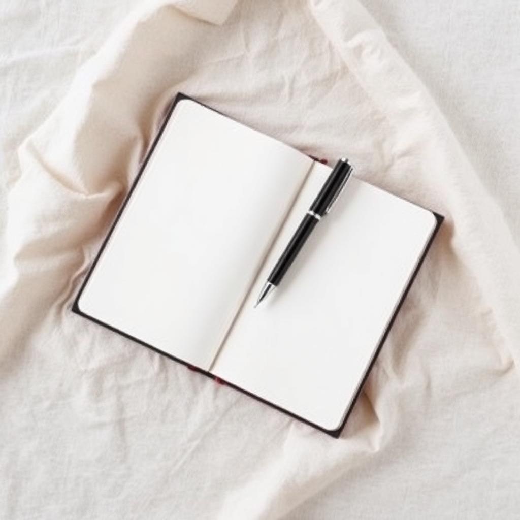 Notebook & Pen Flat Lay