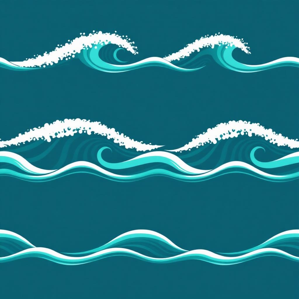 Ocean Wave Vector Set
