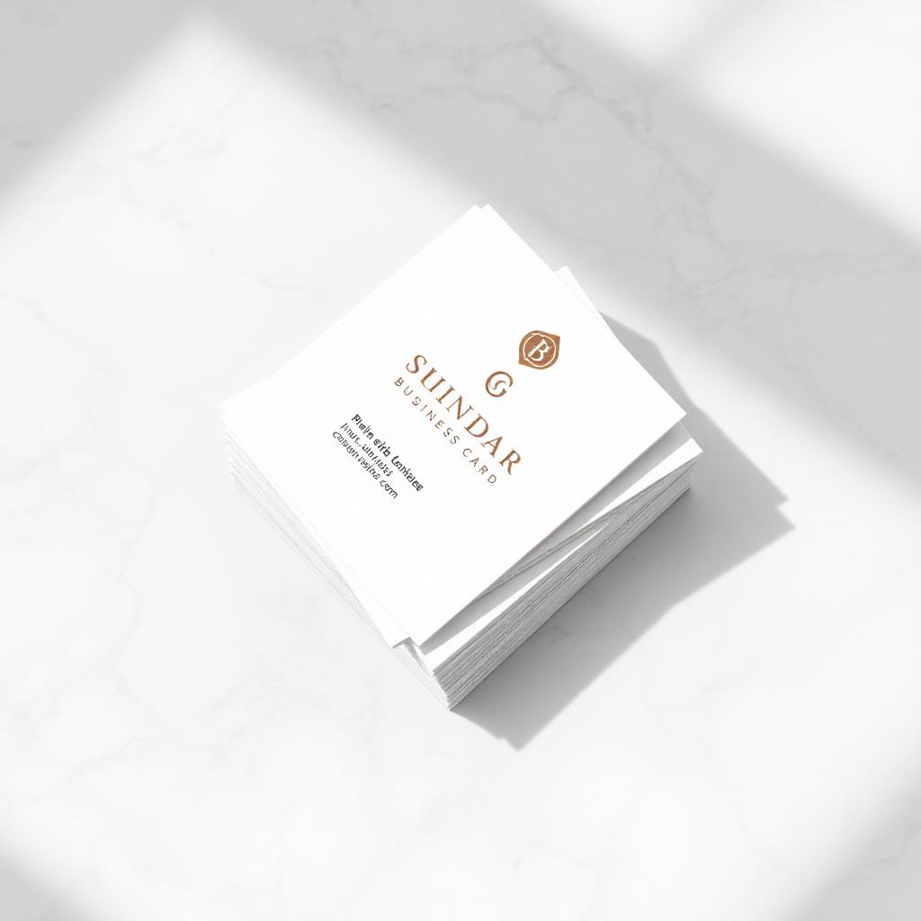 Marble Business Card Stack