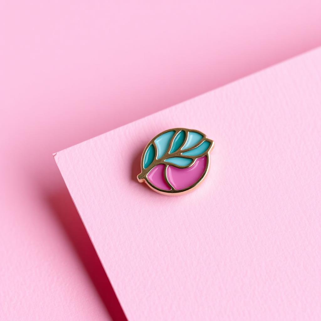 Enamel Pin Detail Mockup