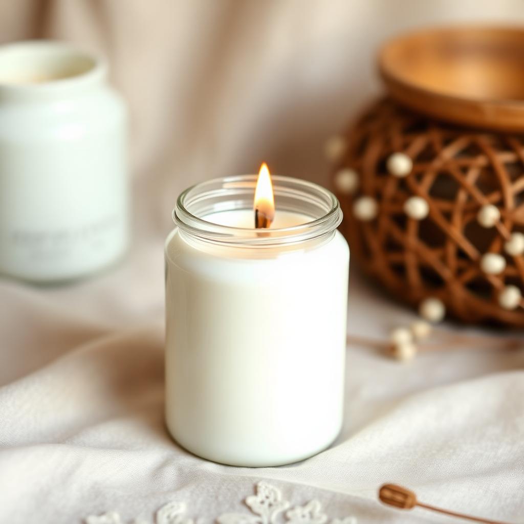 Candle Jar Branding Scene