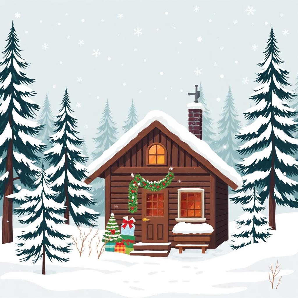 Winter Holiday Scene