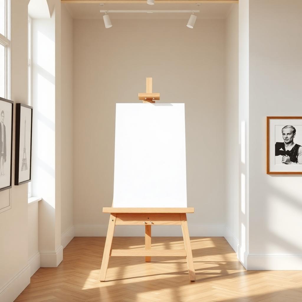 Poster on Wooden Easel