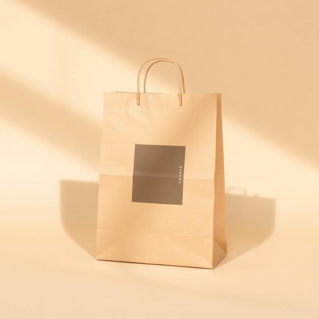 Kraft Shopping Bag Mockup