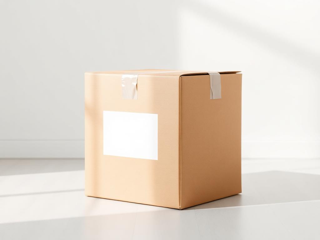 Courier Shipping Box Scene