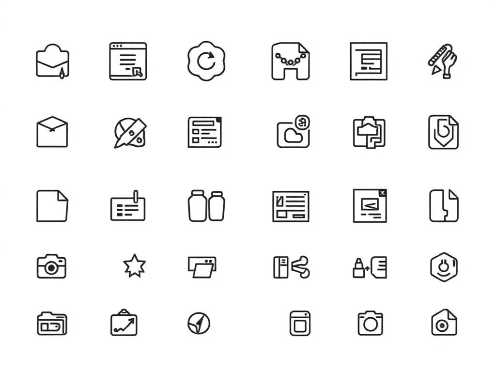 Visa & Passport Travel Icons