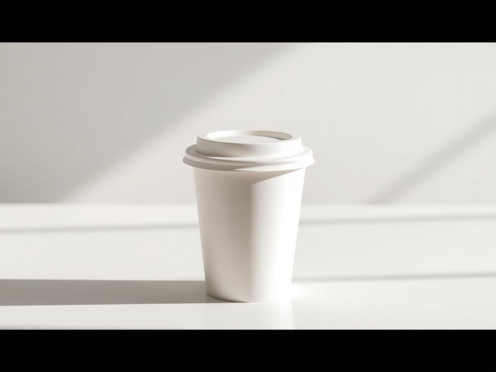 Paper Cup & Lid Scene