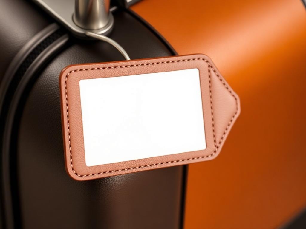 Luggage Tag Detail Mockup